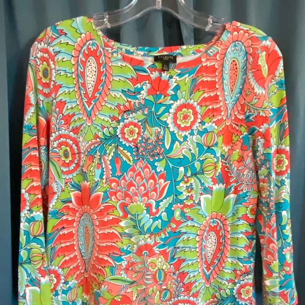 Talbots Large petite bright colored top